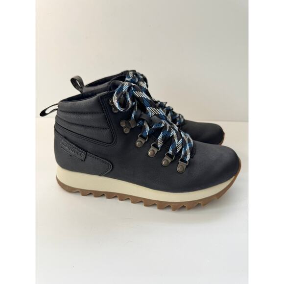 MERRELL 7.5 Black Waterproof Leather Hiking Boots - Picture 9 of 11